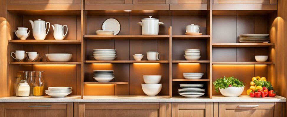12 inch deep kitchen shelves