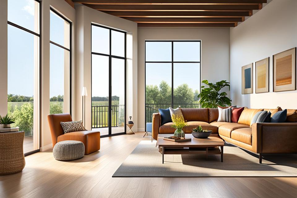 ac for living room with open kitchen