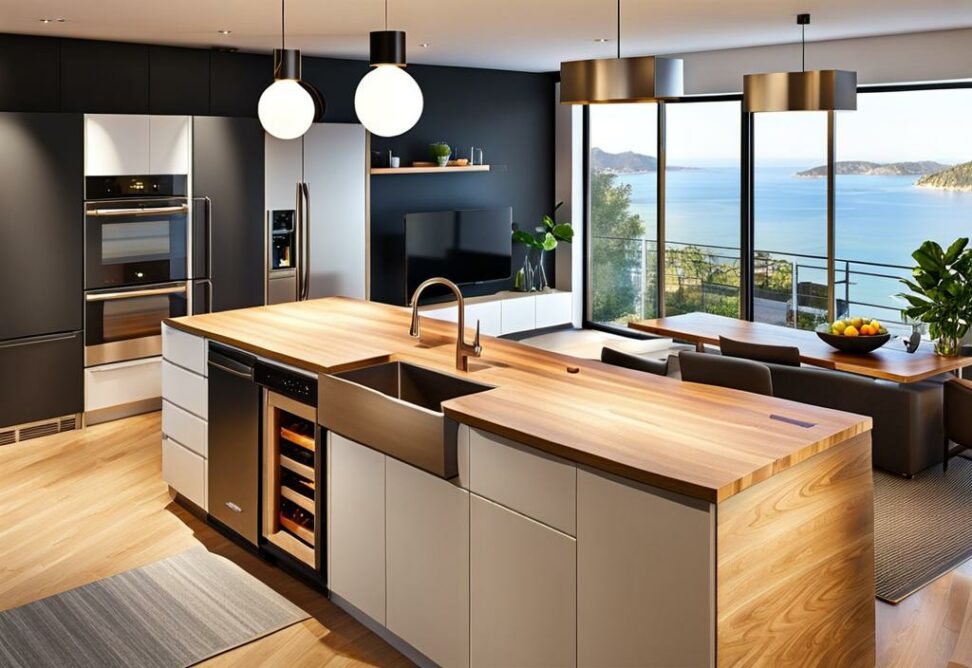 apartments with island kitchens
