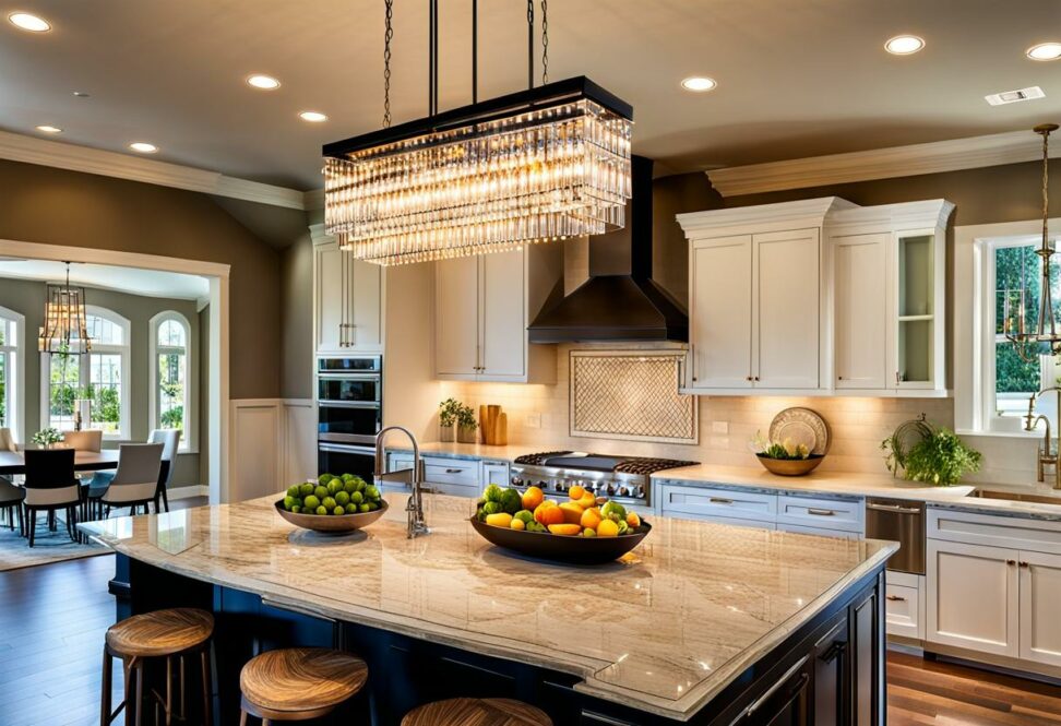 chandeliers for kitchen islands