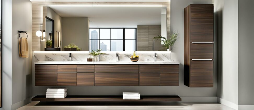 cutler kitchen and bath silhouette wall hung bathroom vanity fv