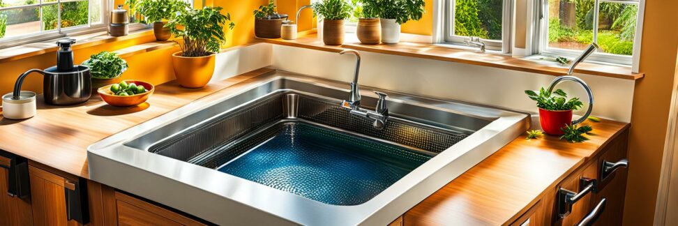 dual kitchen sink not draining