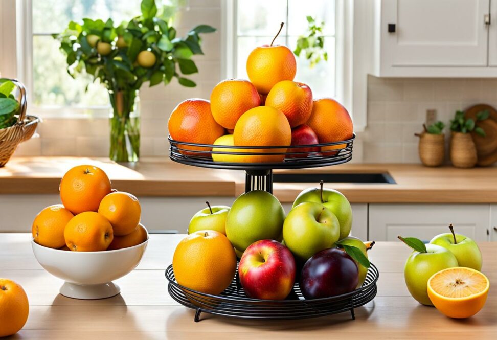 floor fruit stand for kitchen