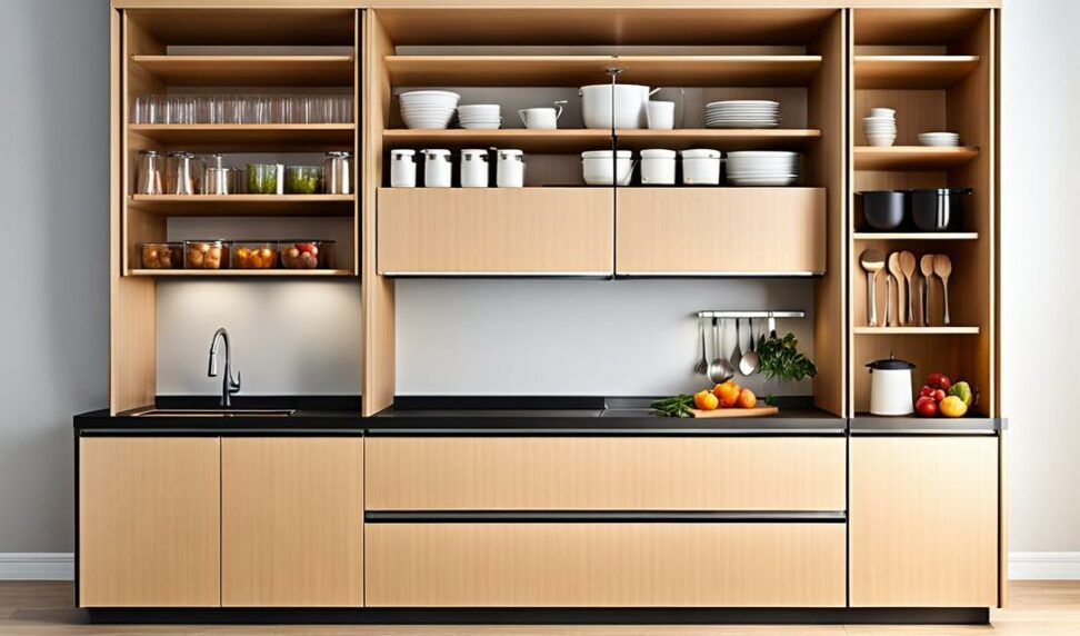 free standing shelving for kitchen