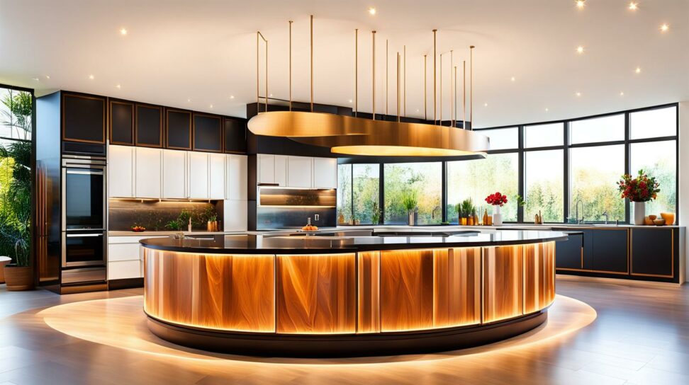 half moon kitchen island