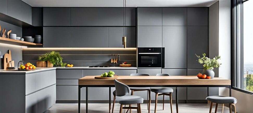 images of gray kitchens