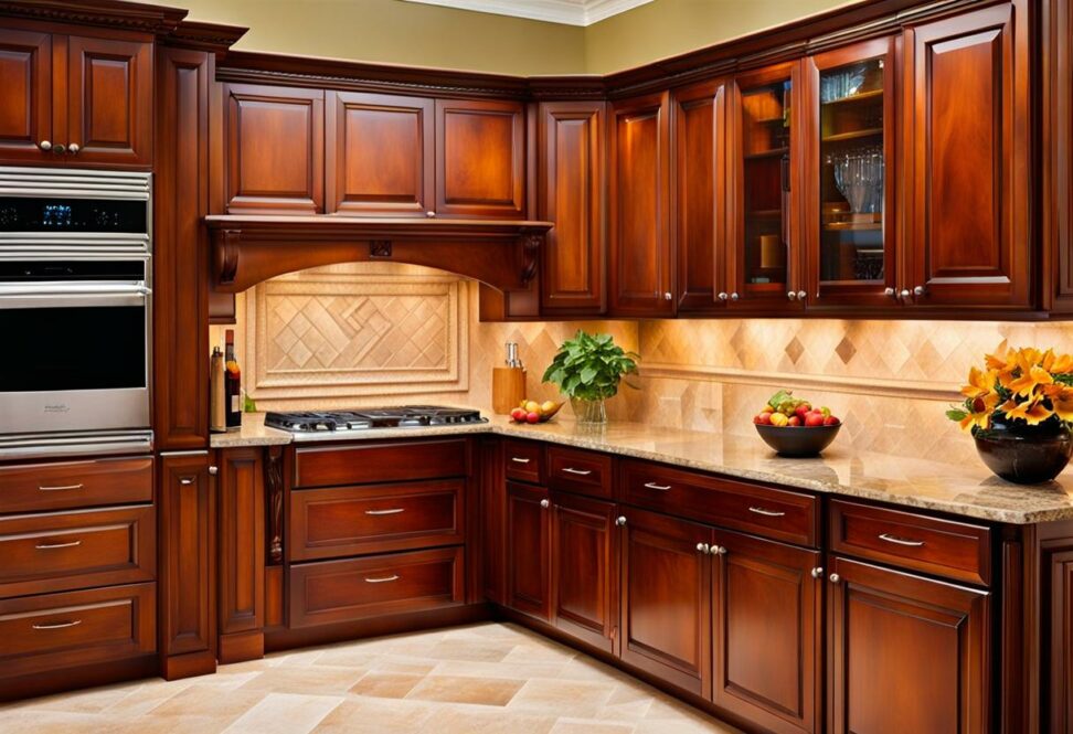 is it better to stain or paint kitchen cabinets