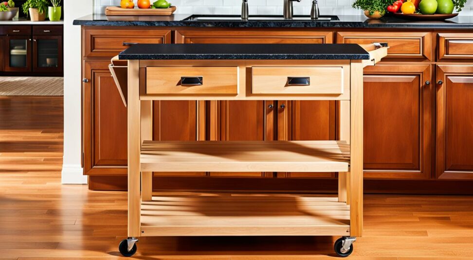 kitchen carts with granite tops