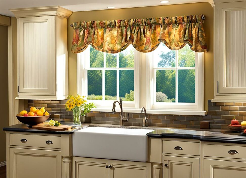 kitchen curtains valances and swags