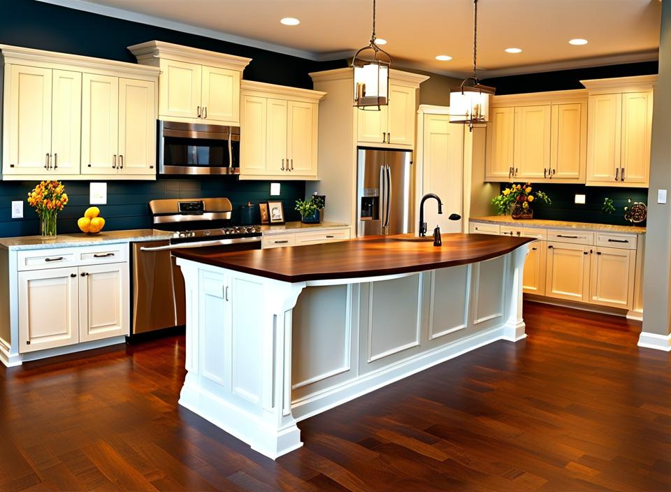 kitchen island corner posts