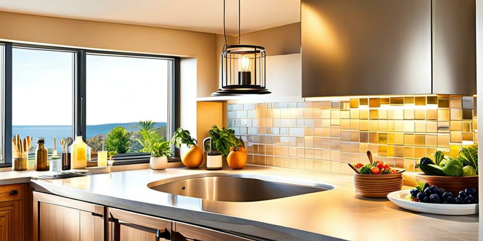 kitchen sconces over sink