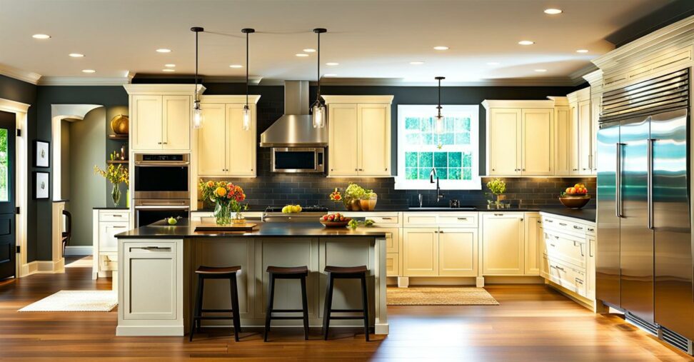 low ceiling flush mount kitchen lighting ideas