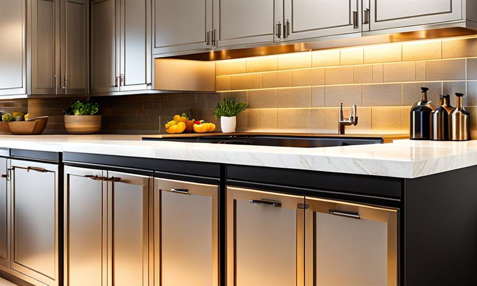 metal frame kitchen cabinets