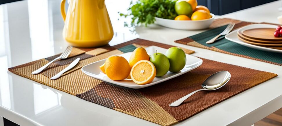 placemats for kitchen island