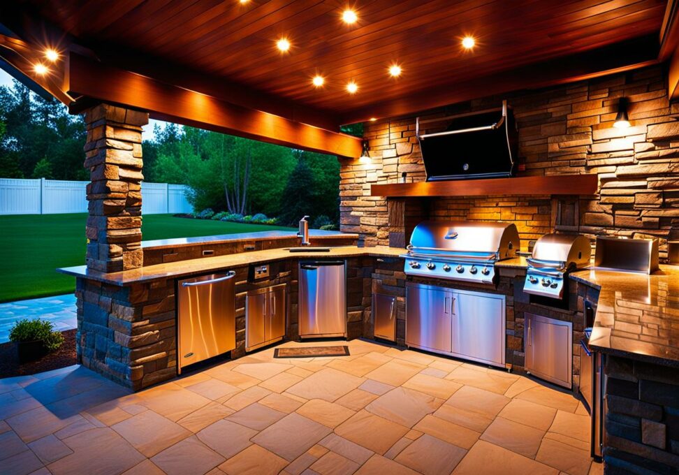 plans for an outdoor kitchen