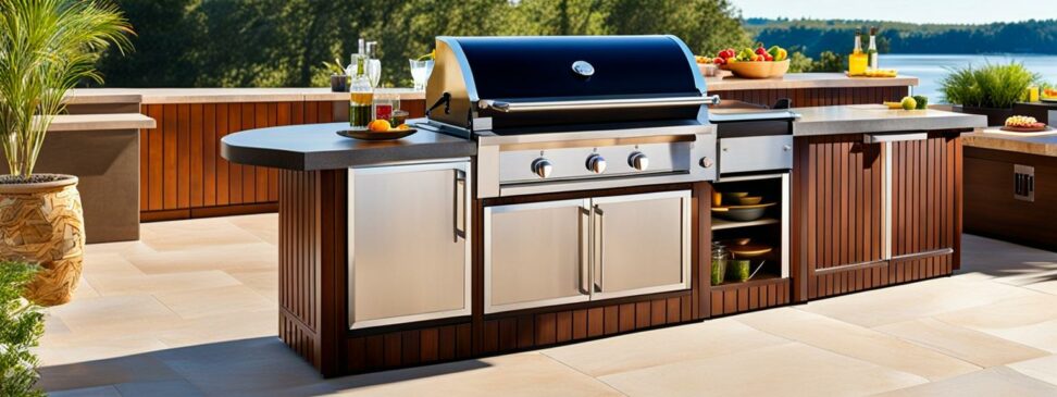 prefabricated outdoor kitchen islands