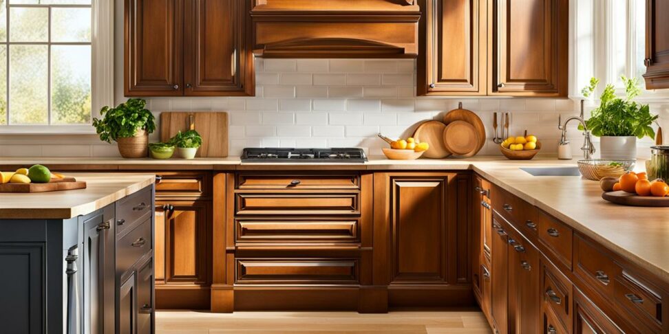 repair chipped kitchen cabinets