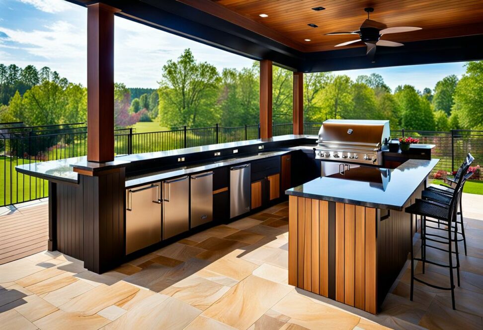 screened in outdoor kitchen ideas