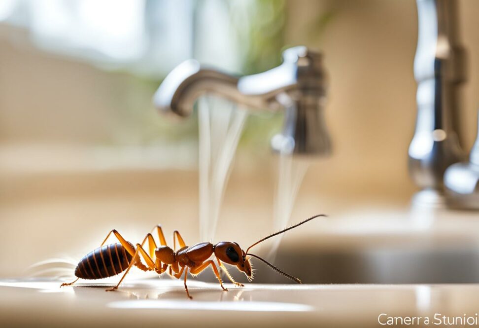 termites in kitchen sink