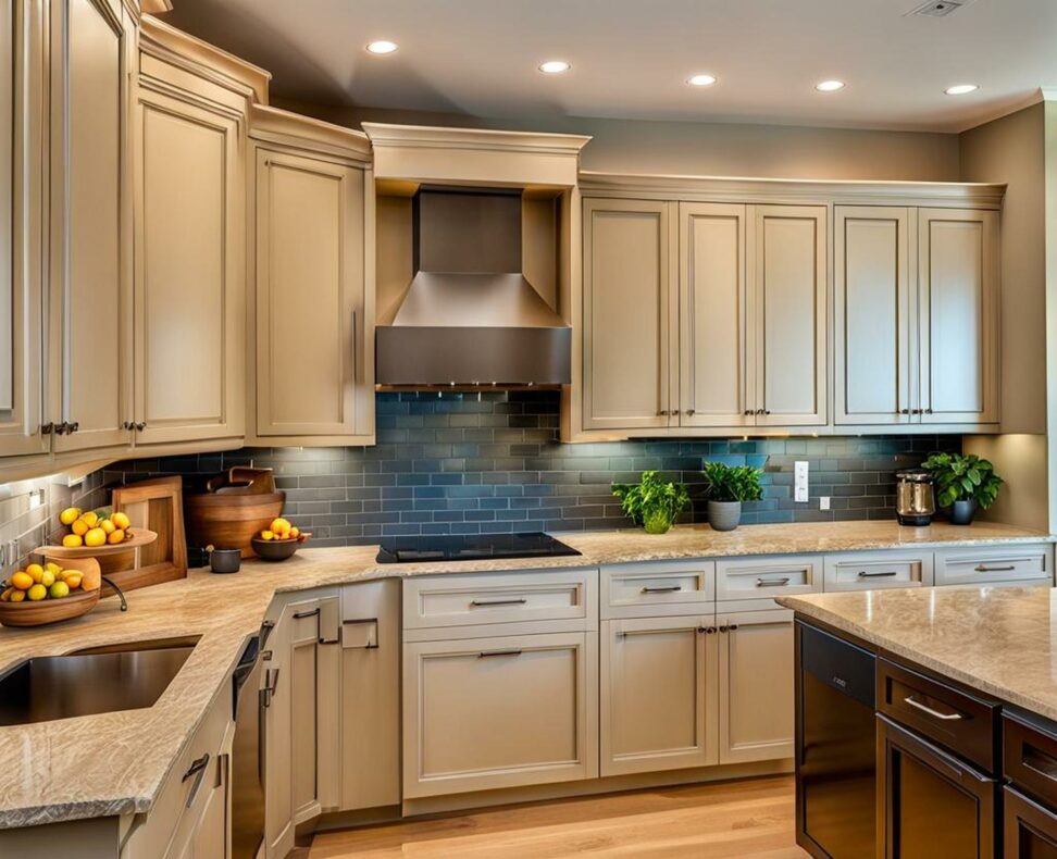 accessible beige kitchen cabinets