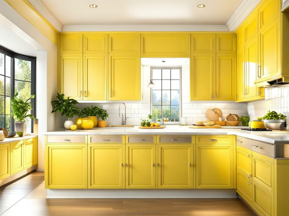 alternative to white kitchen cabinets