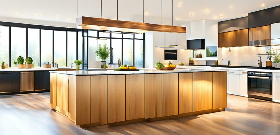average kitchen island size