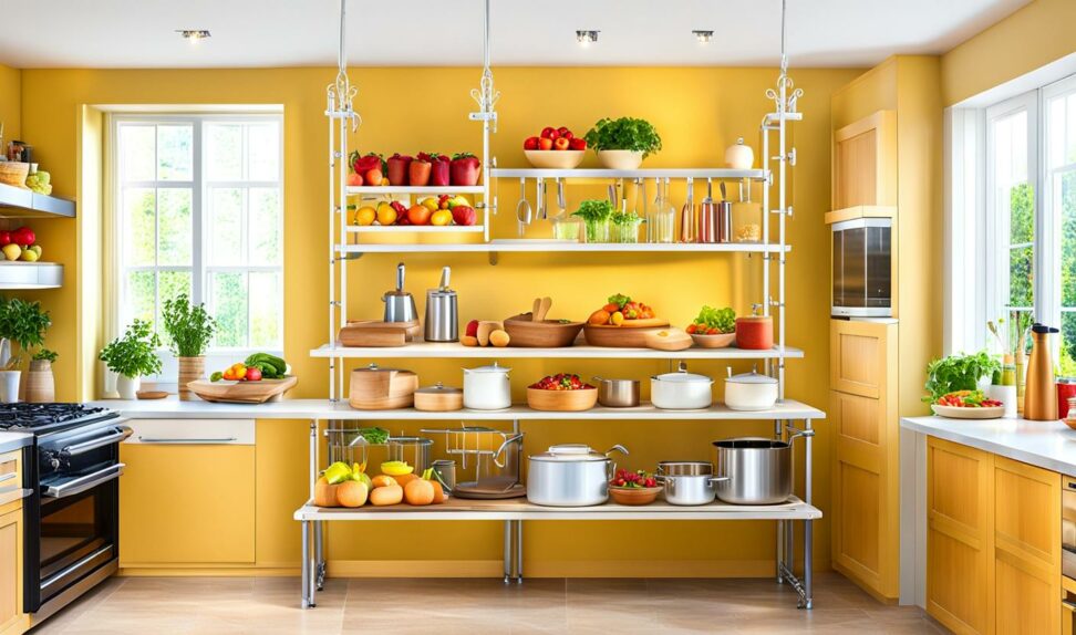 bakers racks for kitchen