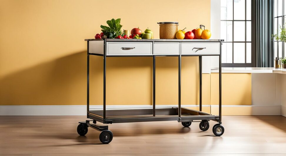 bar height kitchen cart