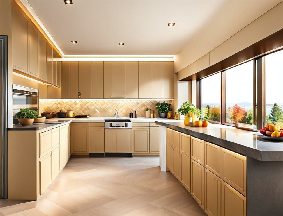 beige kitchen color schemes