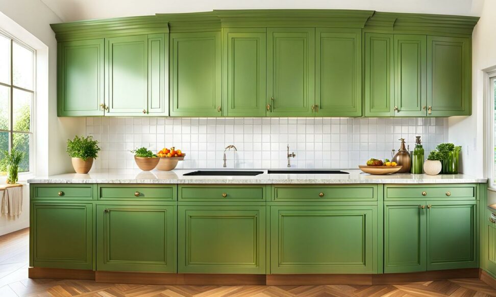 best greens for kitchen cabinets