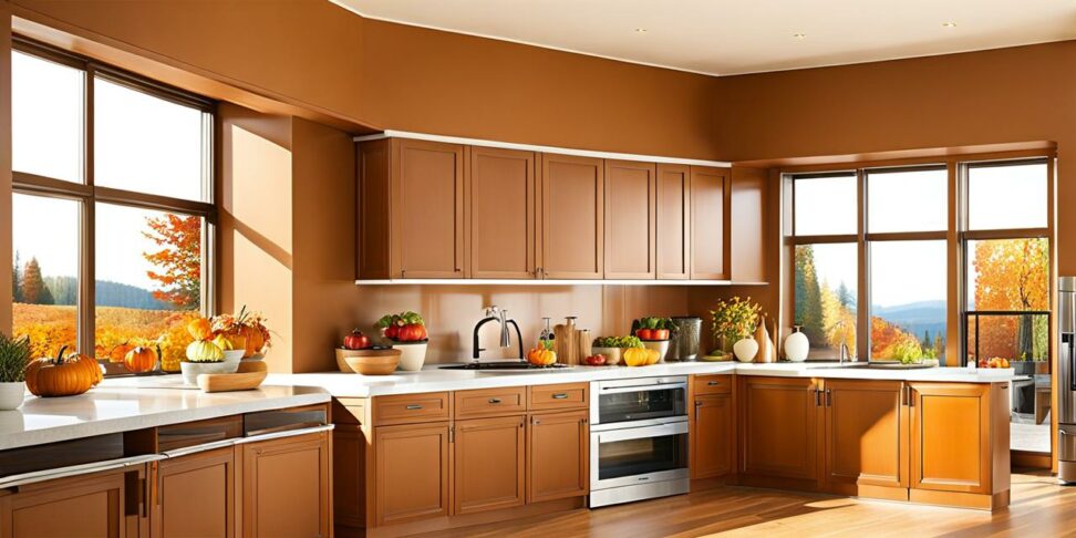 brown kitchen paint colors