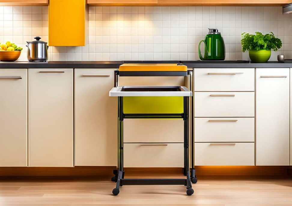 collapsible kitchen helper stool