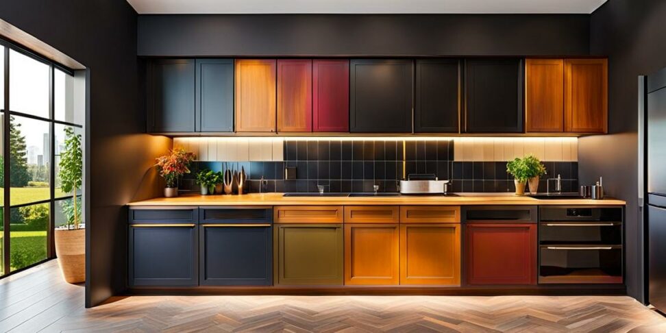 color schemes for kitchens with dark cabinets