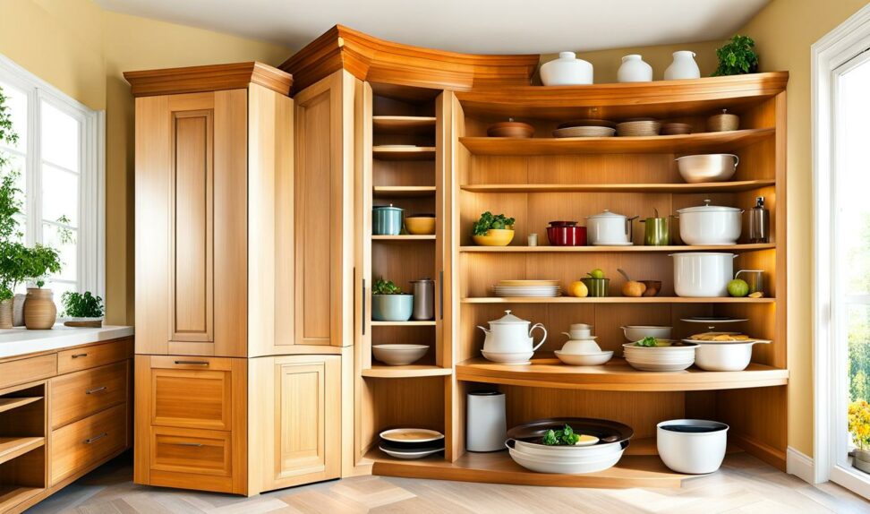 corner cabinet options kitchen