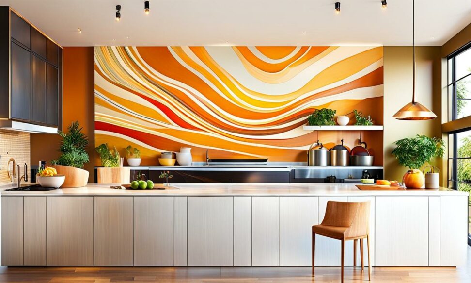 decorating large kitchen wall