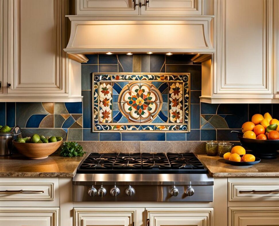 decorative tile inserts kitchen backsplash