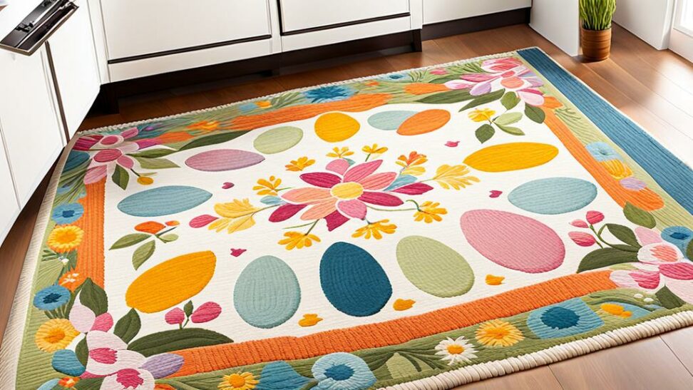 easter rugs for kitchen