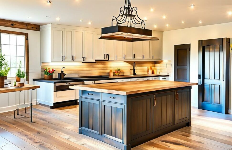 farmhouse kitchen island decor