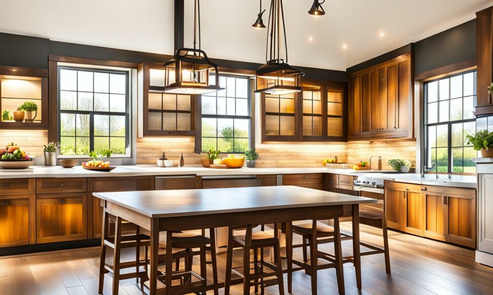 farmhouse light over kitchen sink