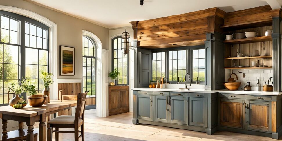 farmhouse style kitchen cabinets