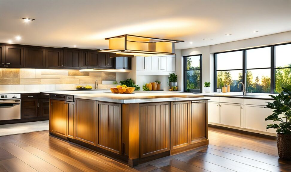 flush mount rectangular kitchen light