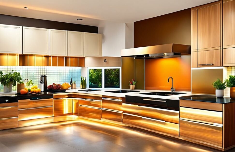glass backsplash for kitchens