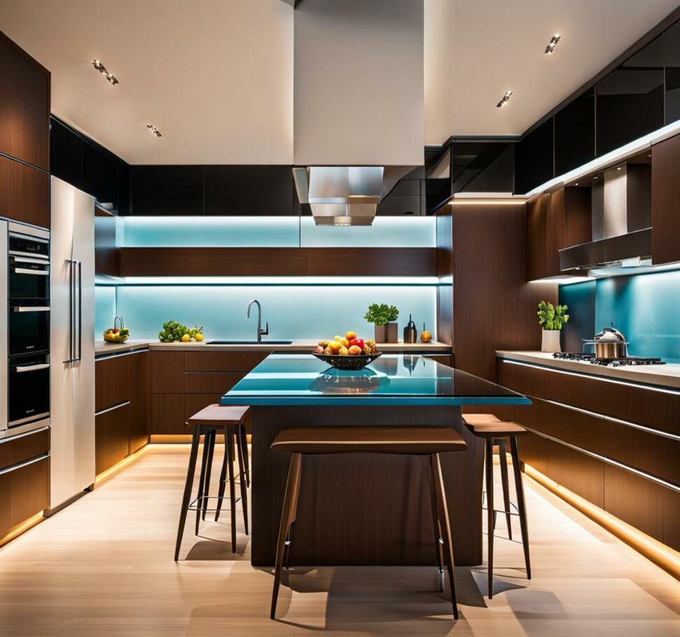 glass top tables for kitchen