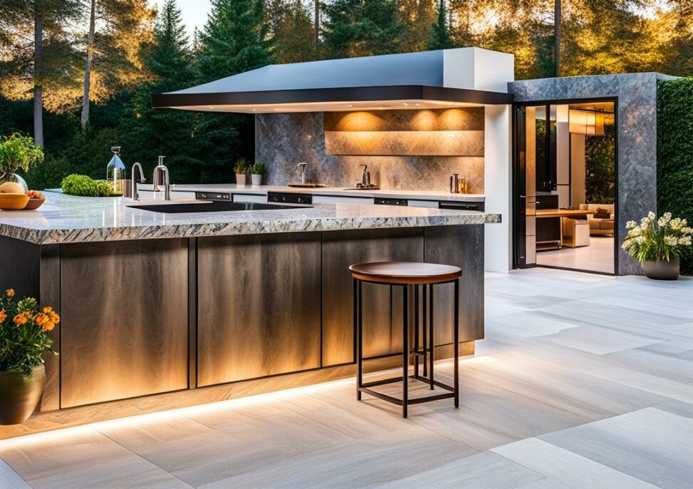 granite vs quartz for outdoor kitchen