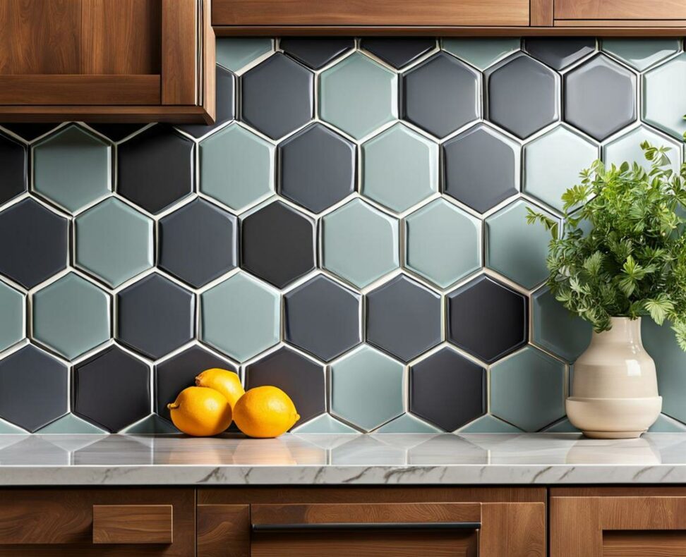 hexagon backsplash kitchen ideas