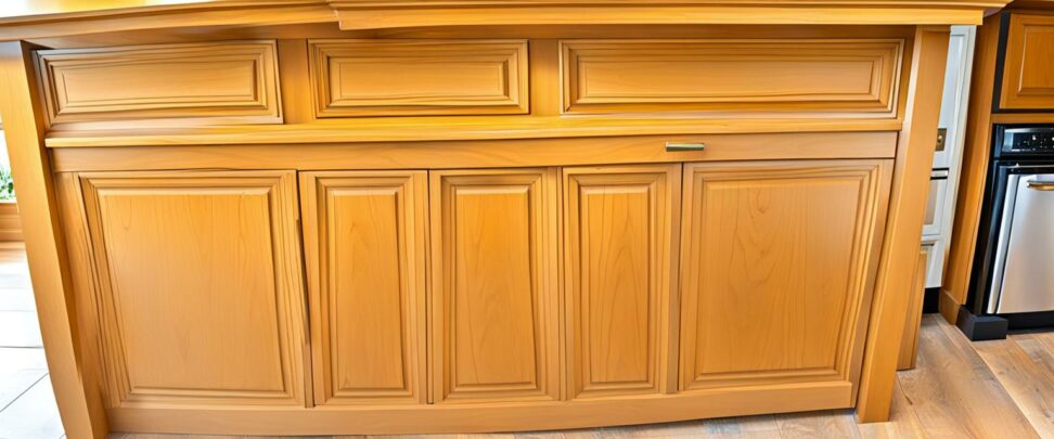 how to fix peeling kitchen cabinets