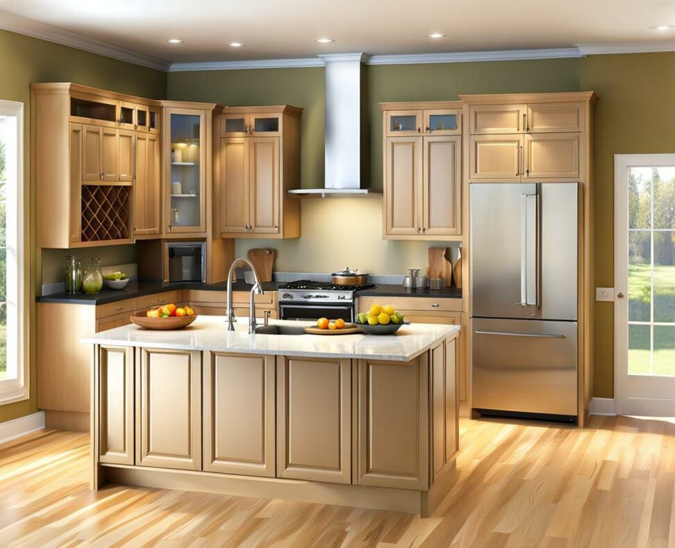how wide are kitchen base cabinets
