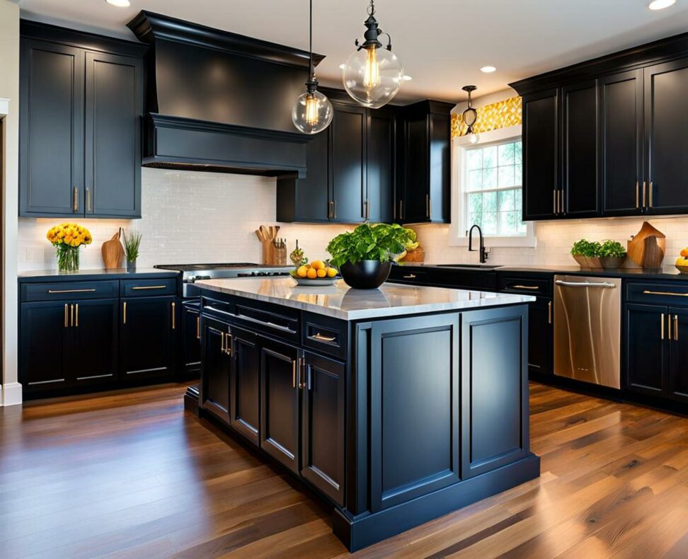 i want to paint my kitchen cabinets black