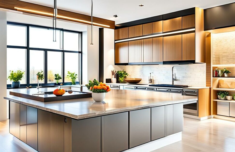 ideas for open kitchen cabinets