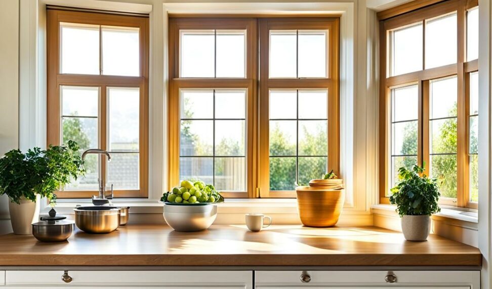 kitchen bay window decorating ideas